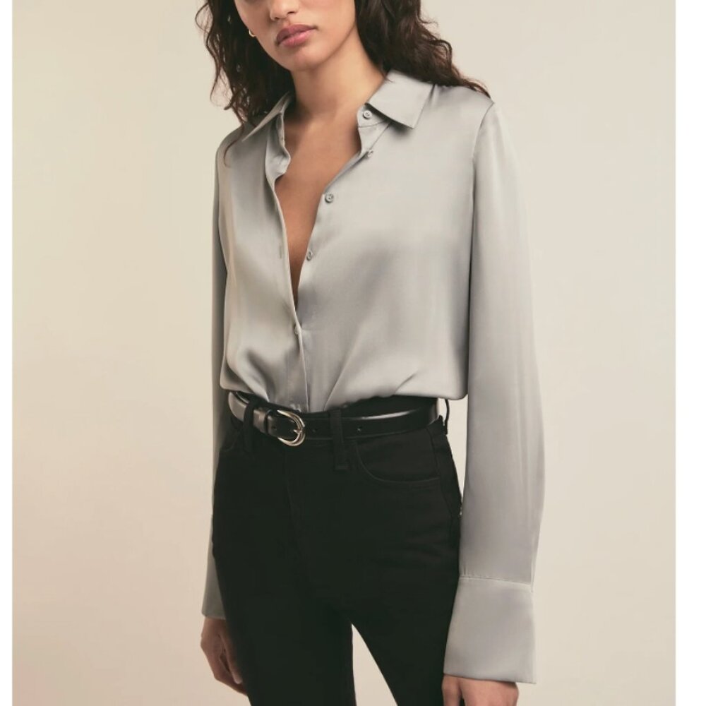 NWT Favorite Daughter Take Me Seriously Bodysuit L/XL Ultimate Gray
